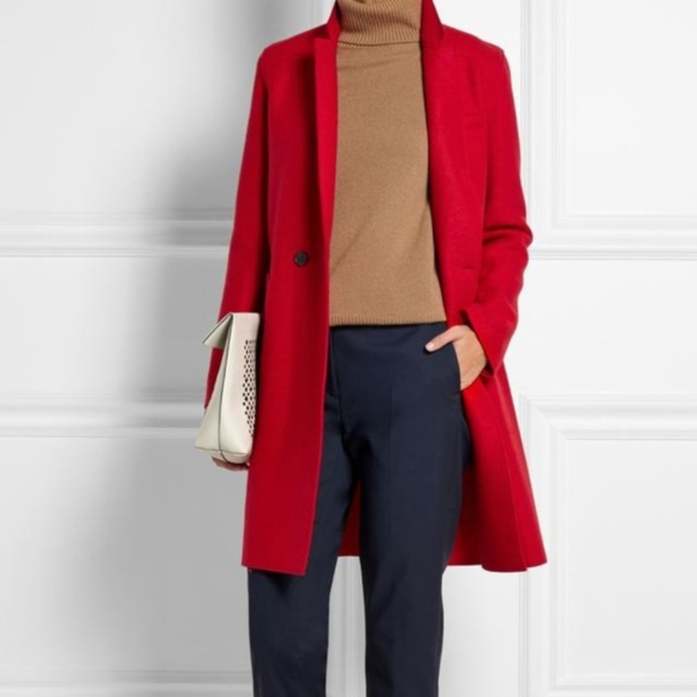 💋 Harris Wharf London 100% wool red coat (IT46 / US 10)